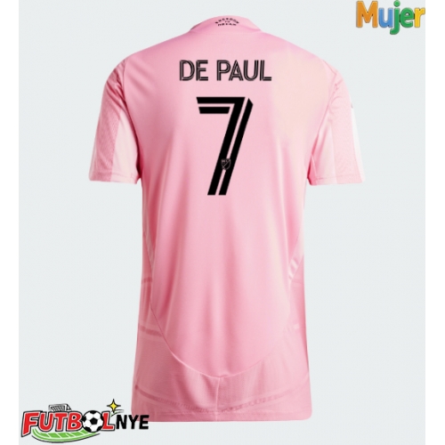 Camiseta Inter Miami Rodrigo De Paul #7 Primera Equipación para mujer 2026-27 manga corta